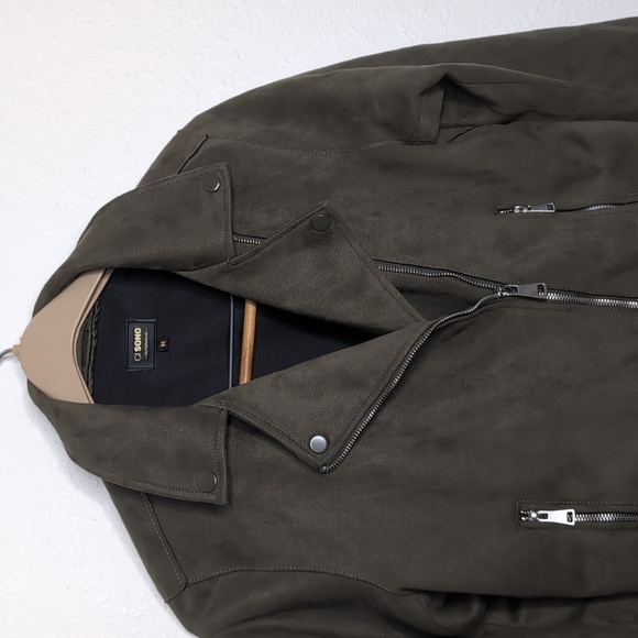 Motorcycle Ci Sono by Cavalini Olive jacket women's size Medium - Picture 2 of 6